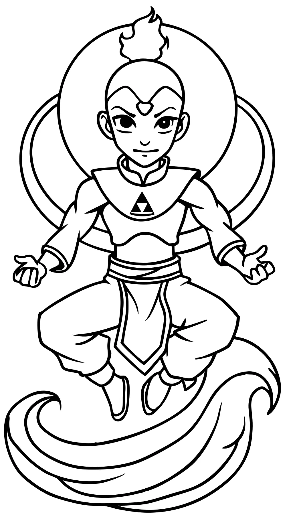 aang para colorear